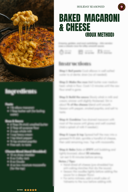 Holiday Seasoned: 21 Must Have Black Family Holiday Recipes (Kitchen Counter / Coffee Table Book)