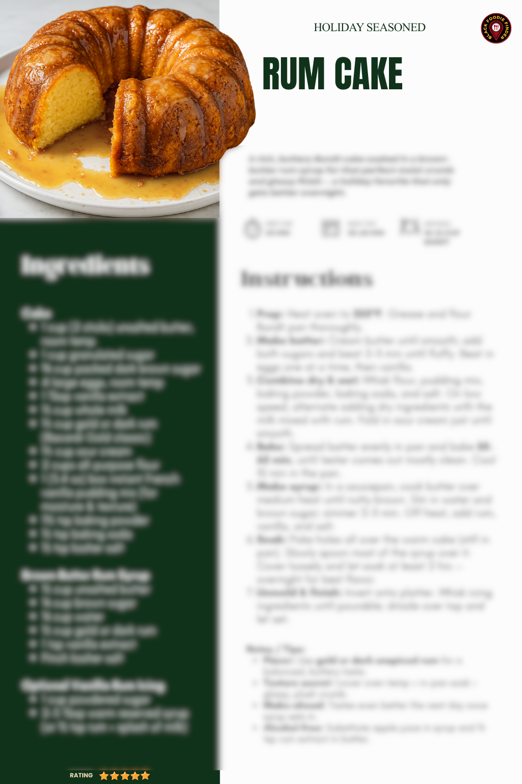 Holiday Seasoned: 21 Must Have Black Family Holiday Recipes (Kitchen Counter / Coffee Table Book)